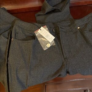 Gray Checkered Pants Versace NWT Size 34